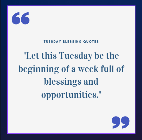 Motivational Tuesday Blessings
