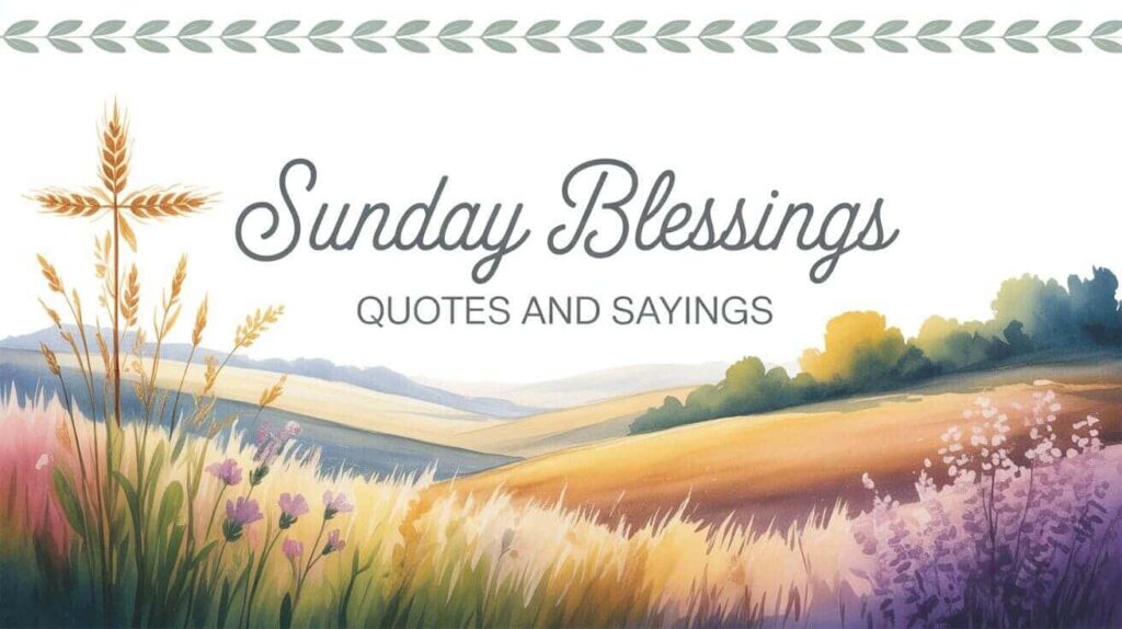 Sunday Blessings Quotes and Sayings